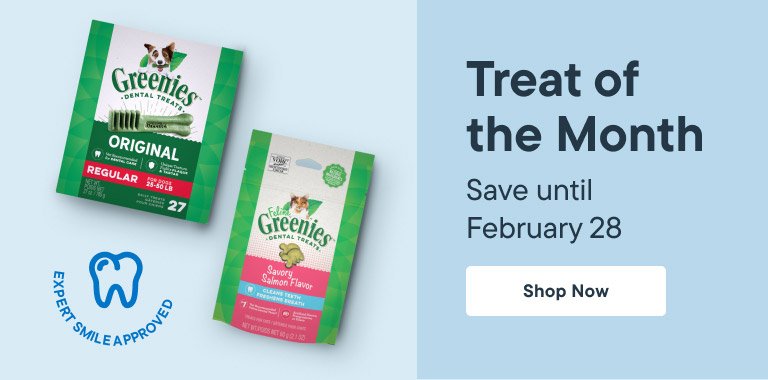 Shop February Treat of the Month for dogs and cats