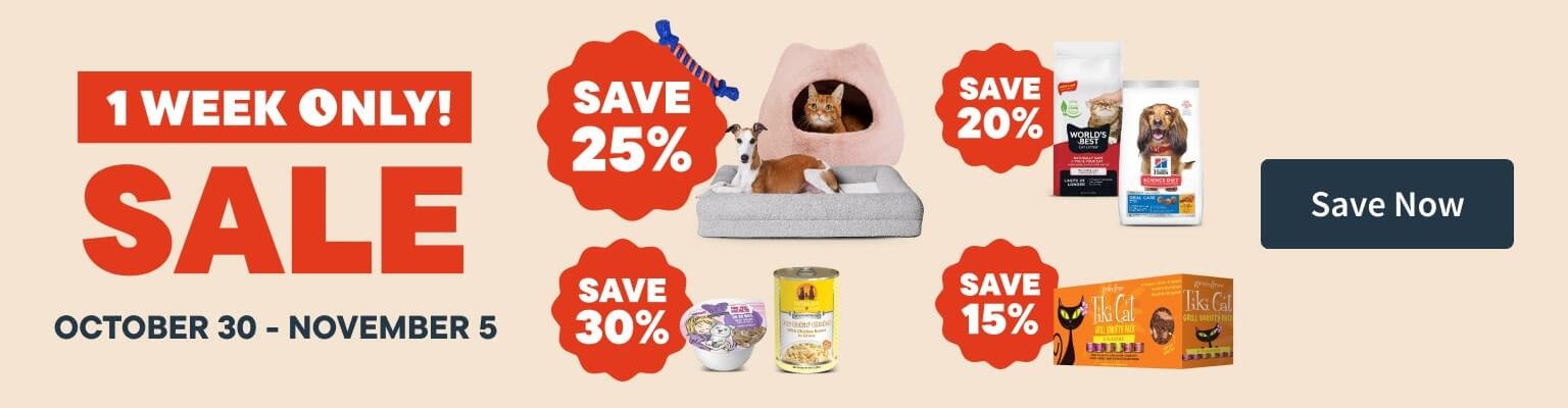 1 Week Sale. Ends Nov 5.